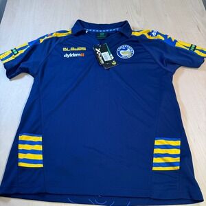 Parramatta Eels NRL Authentics Blades Rugby‎ Jersey Men's XL Blue Yellow
